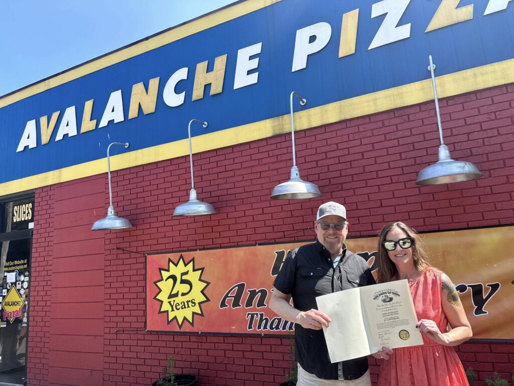 Avalanche Pizza 25th anniversary