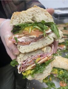 sandwich from avalanche pizza